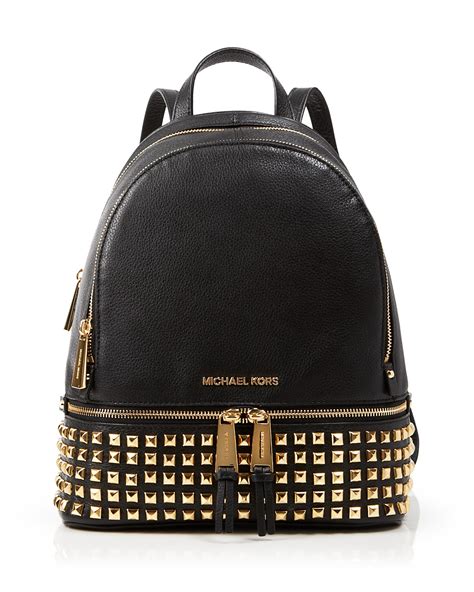 rhea zip backpack michael kors|michael kors rhea studded backpack.